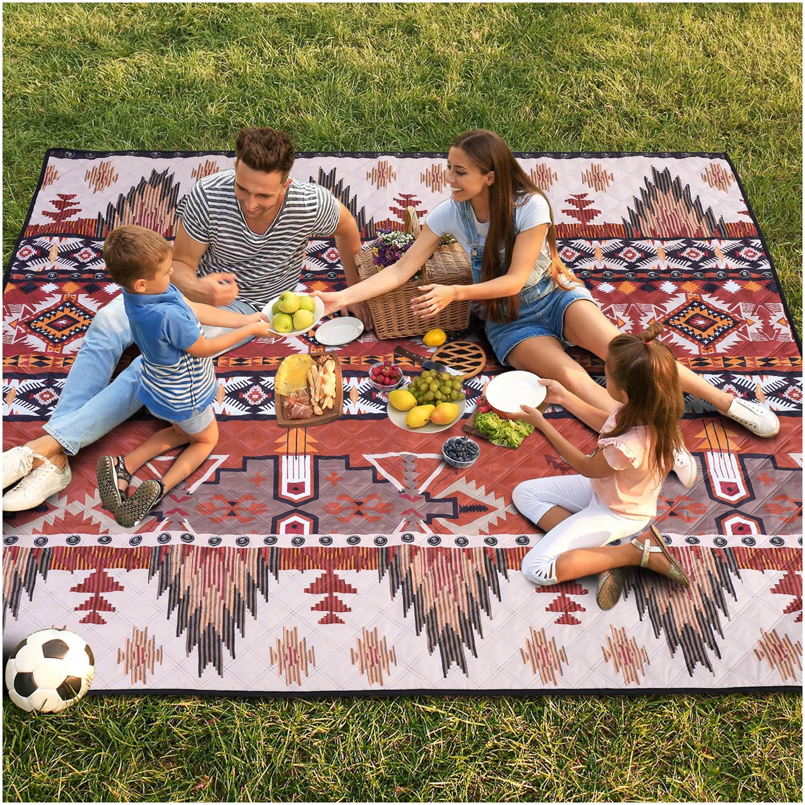 Genovega foldable-picnic-blanket compact and portable.