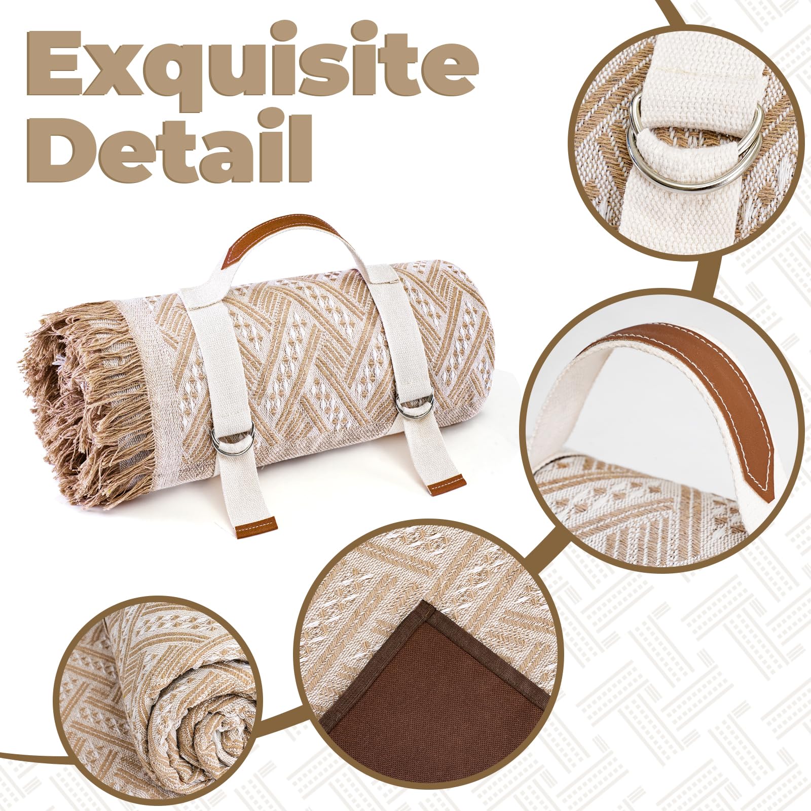 Genovega large family-friendly blanket supports gatherings outdoors.
