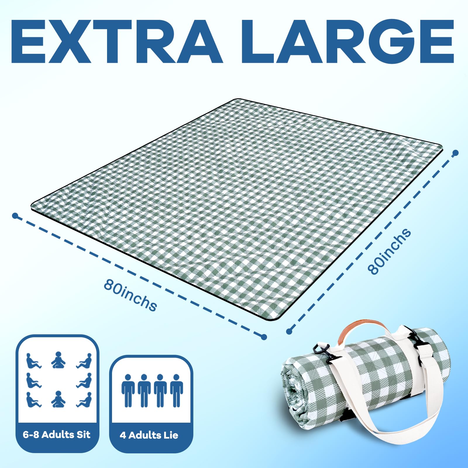 Genovega sandproof beach blanket helps you enjoy clean sand-free moments.