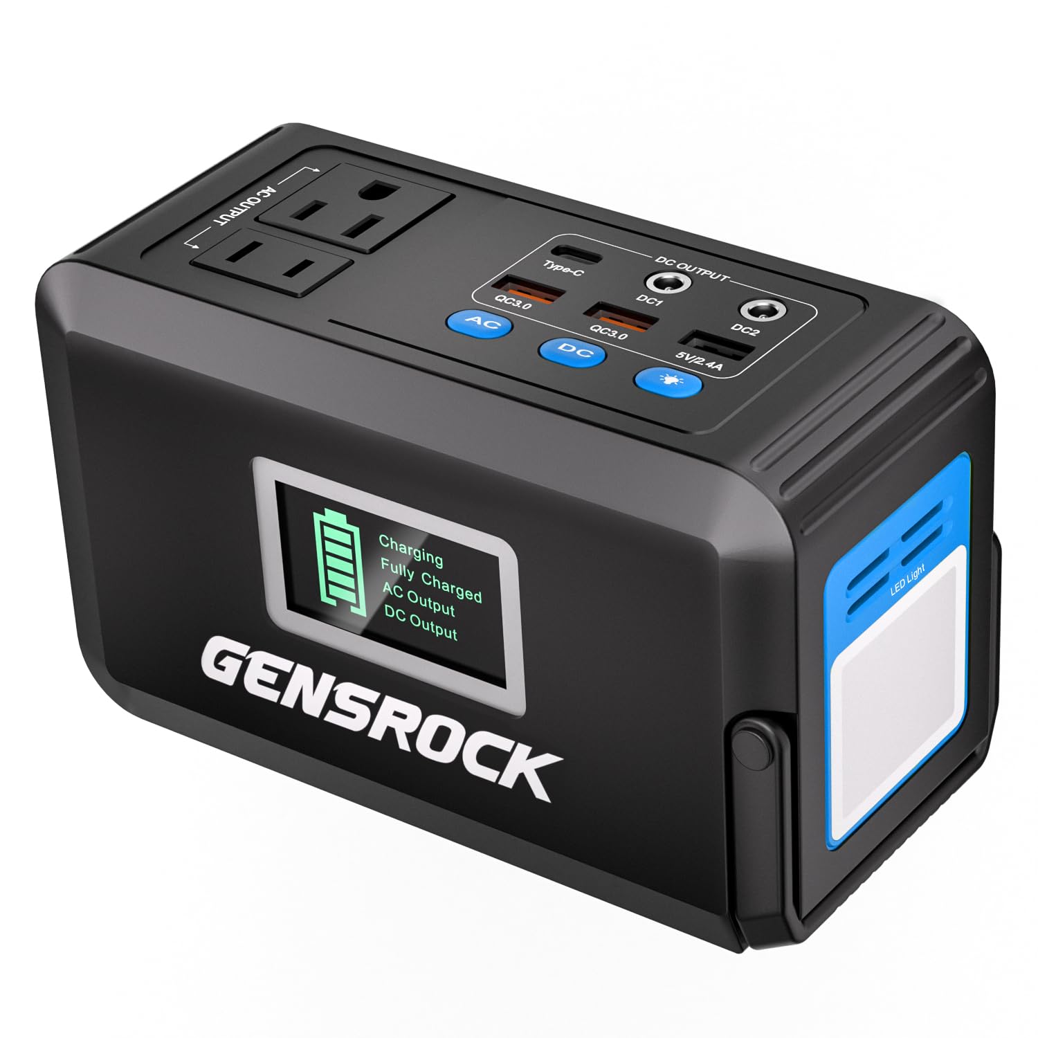 GENSROCK portable power station with compact design for easy transport