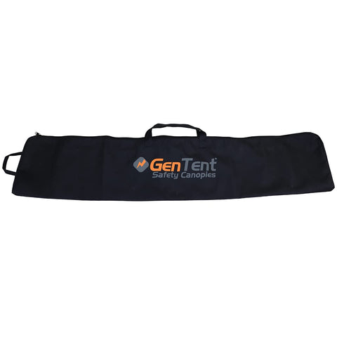 GenTent storage bag front view with rugged 600D fabric and dual zippers for durability.