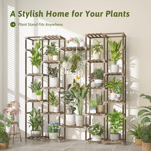 GENTINGBRO middle shelf holds 2-3 pots for balanced displays.
