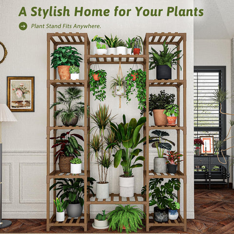 GENTINGBRO middle shelves wide for larger plants and easy arrangement