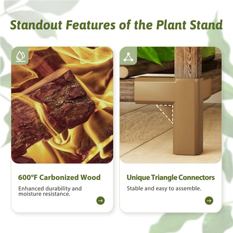 GENTINGBRO movable display lets you position plants for sun exposure.