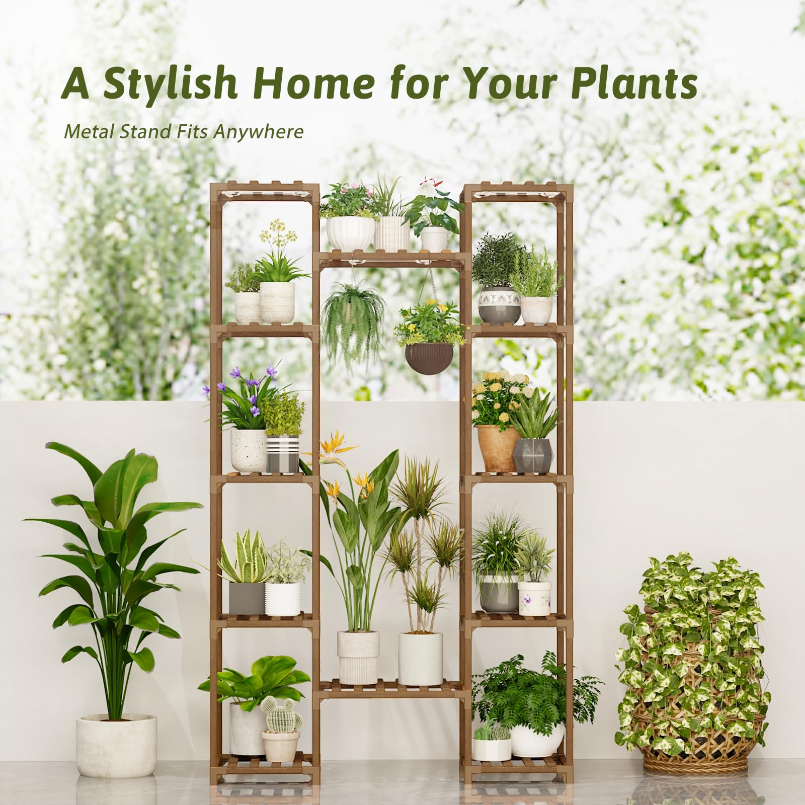 GENTINGBRO patio garden plant stand ready for balcony use.