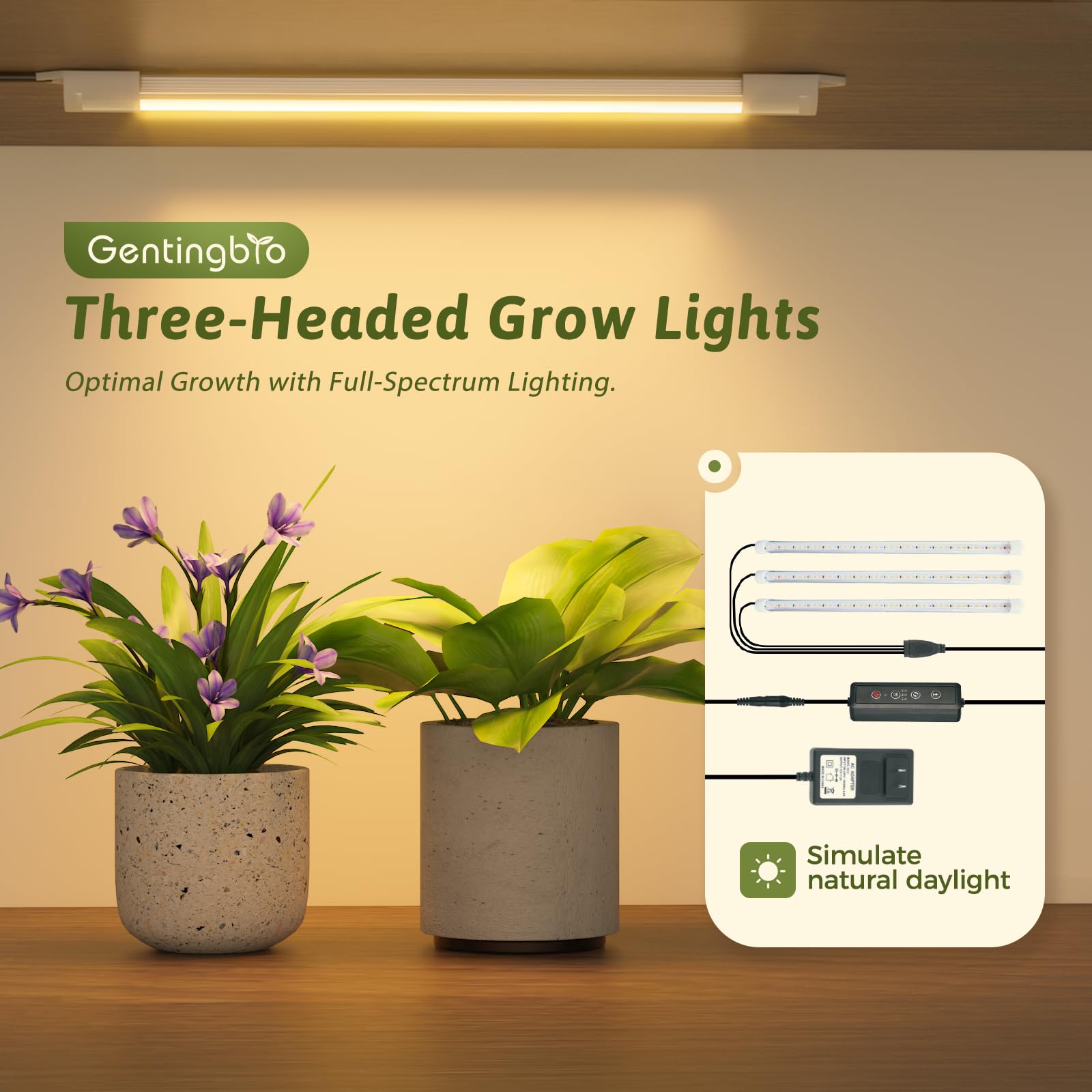 GENTINGBRO 12-tier shelf neatly displaying multiple plants.