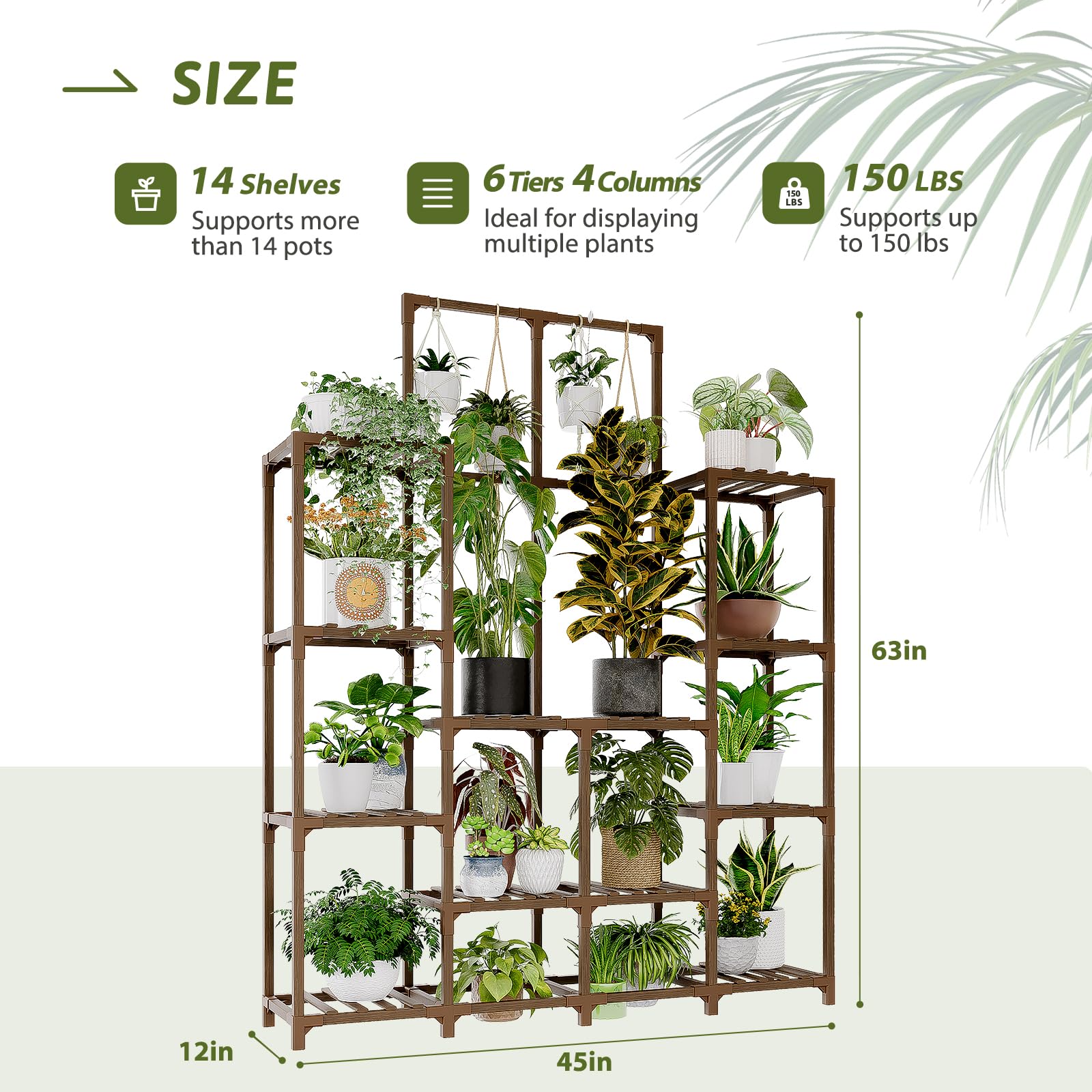 GENTINGBRO carbonized eucalyptus wood provides sturdy, durable support