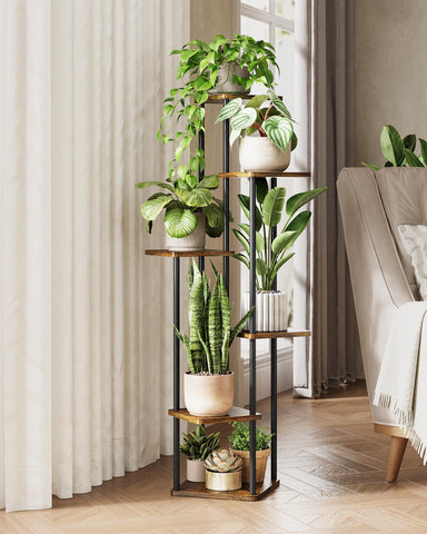GENTINGBRO tall plant rack ideal for balconies and living rooms.