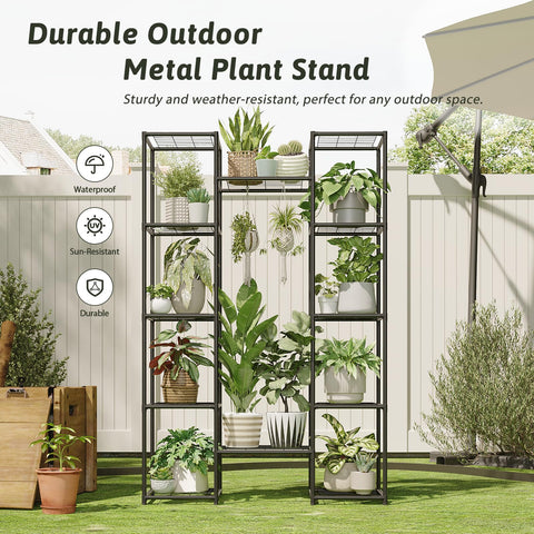GENTINGBRO top hanging rods enable trailing plants to cascade freely.