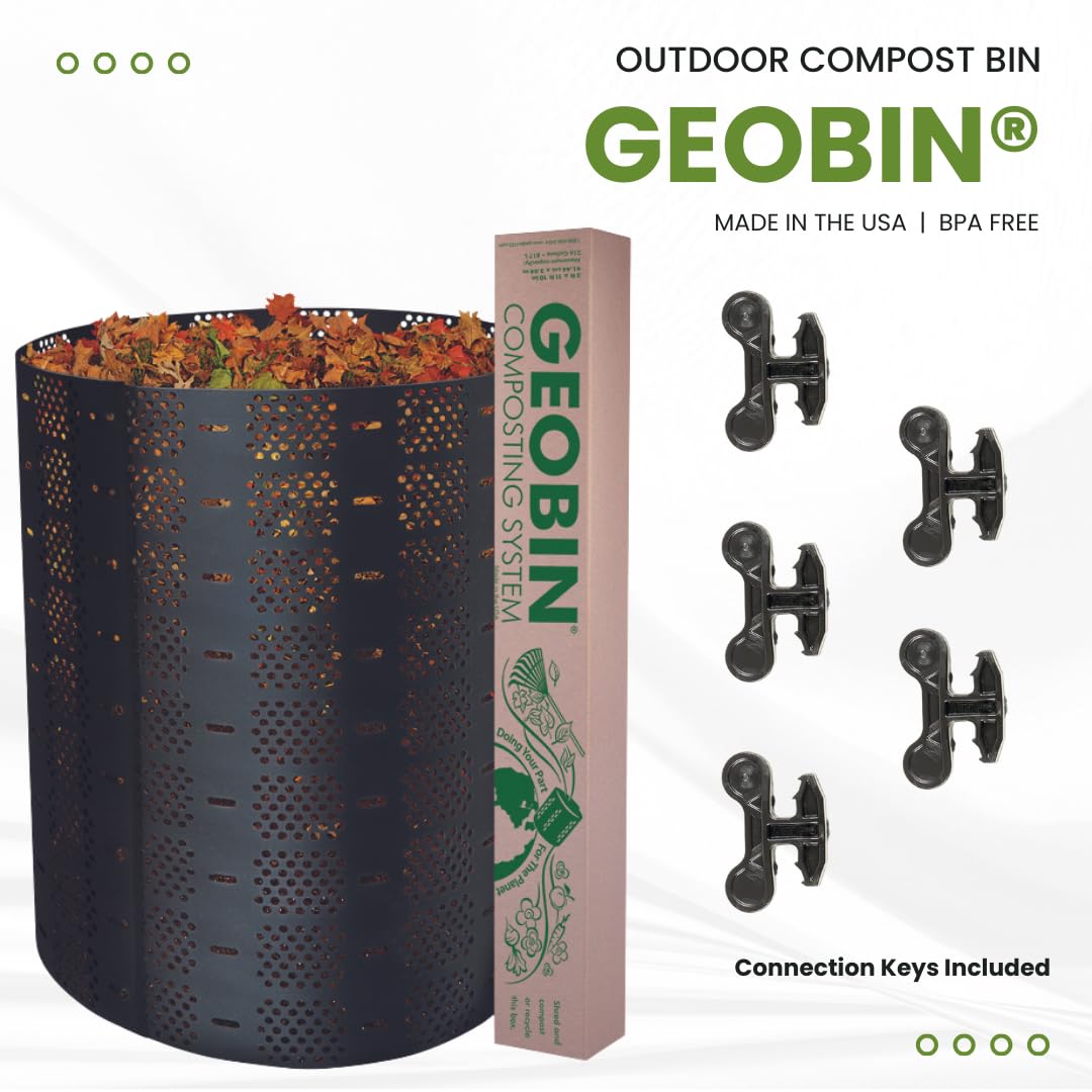 GEOBIN compost bin showing maximum ventilation for faster decomposition