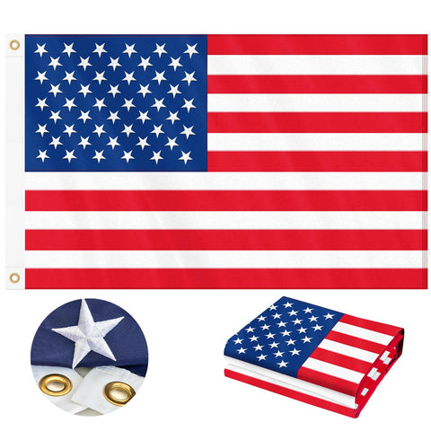 Geodurn American flag 3x5ft outdoor flag for durable outdoor displays.