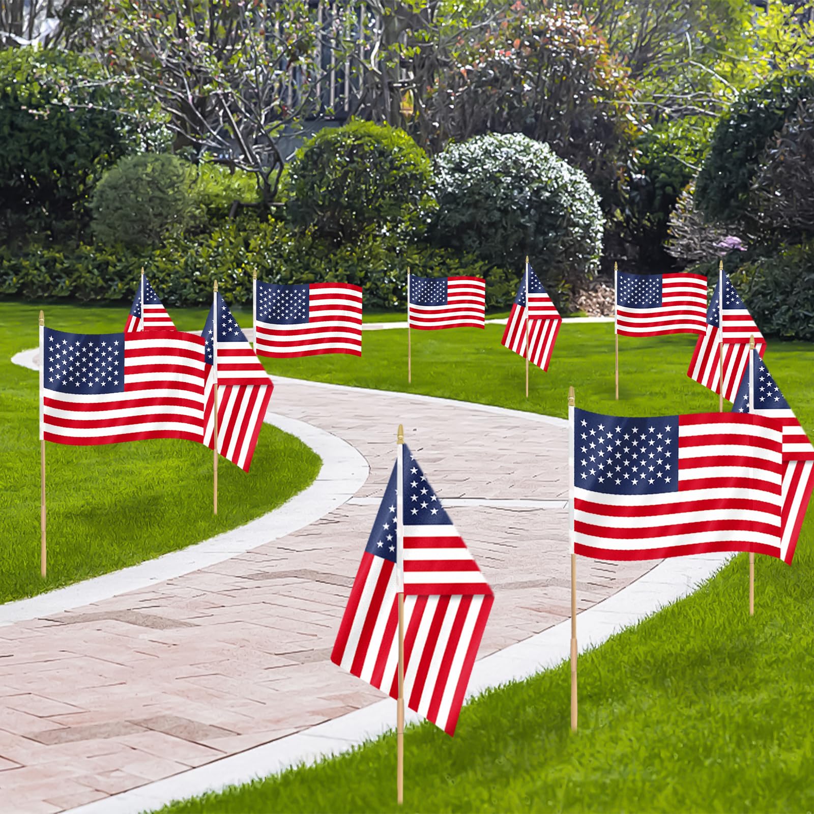 Geodurn versatile flags for 4th of July parades and elections.