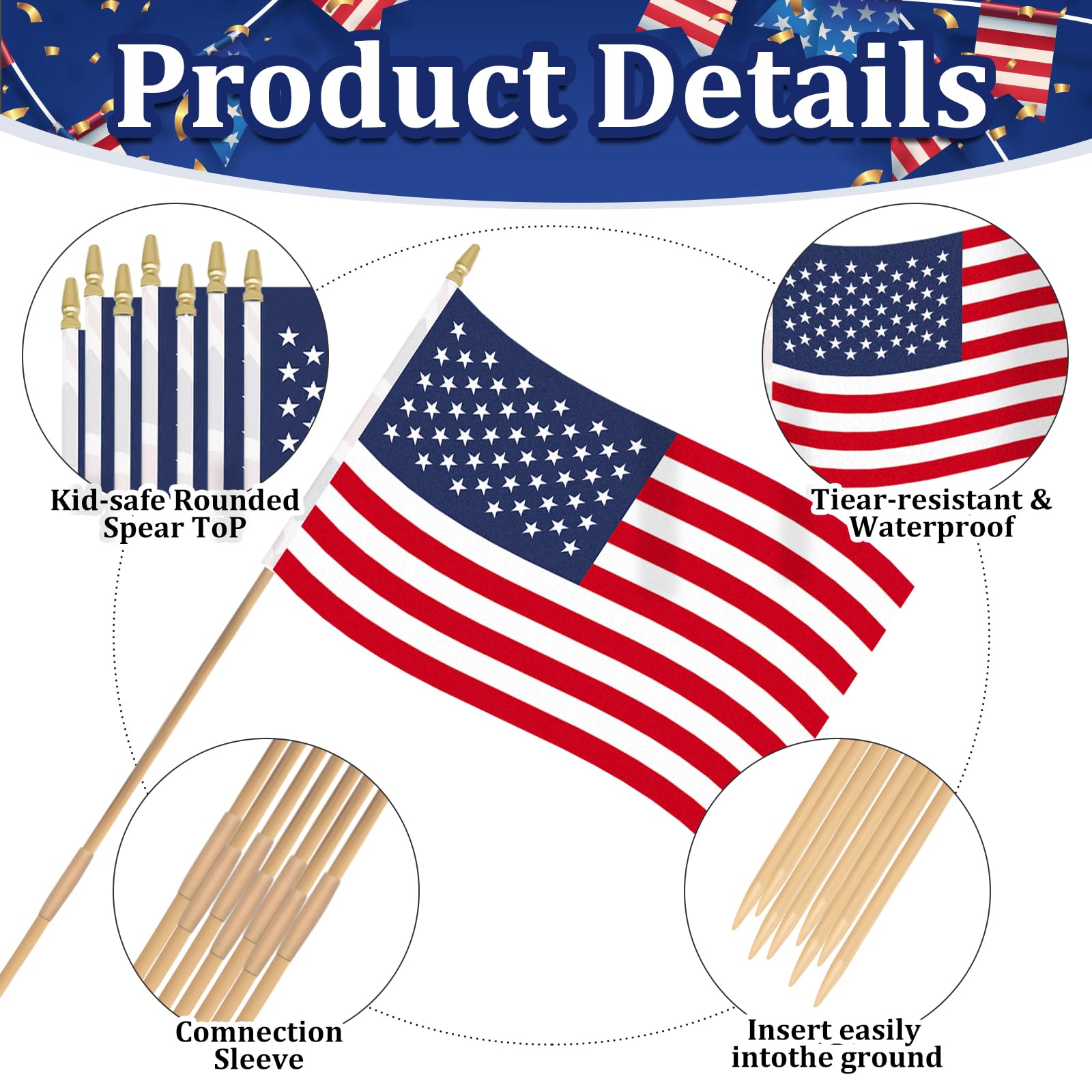 Geodurn detachable flagpole with ground sleeve enables quick outdoor setup.
