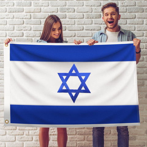 Geodurn flag with two brass grommets enables easy mounting.
