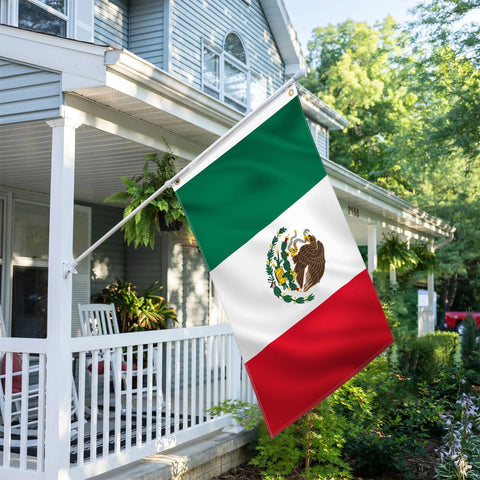 Geodurn flag includes two brass grommets for easy hanging and secure mounting.
