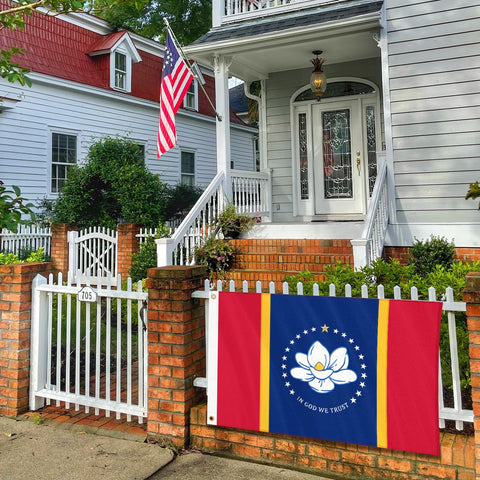 Geodurn flag pole-mount suitable for indoor and outdoor displays.