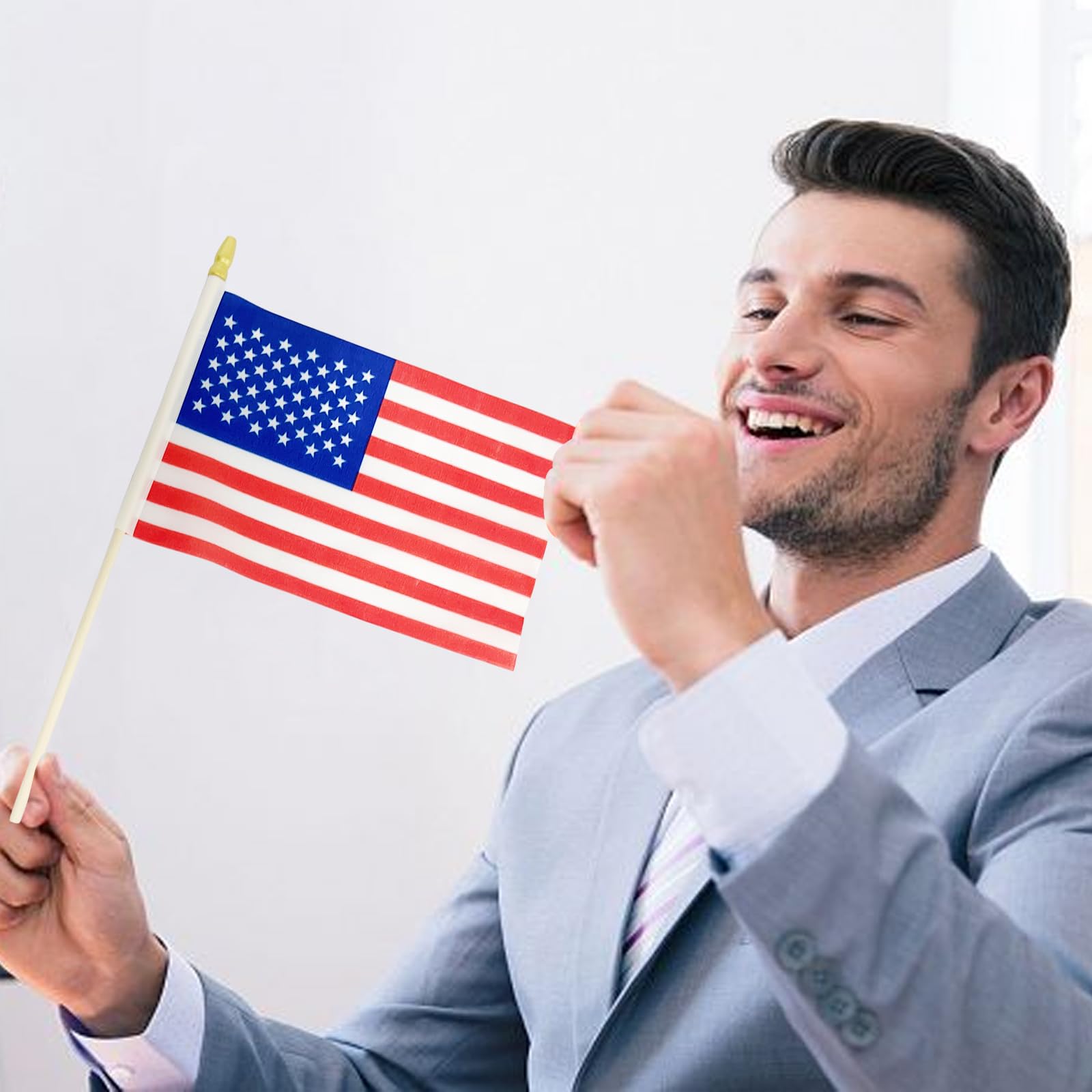 Geodurn packaging shows flags and poles ship separately