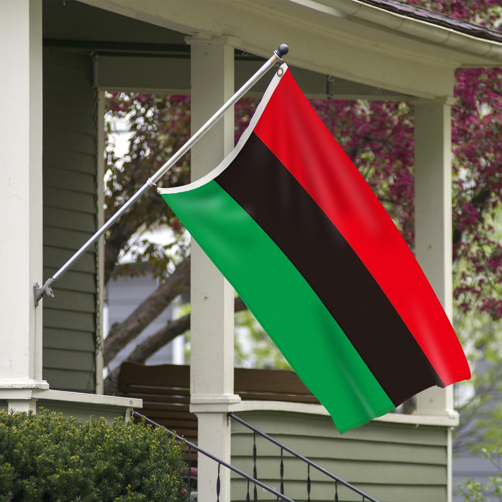 Geodurn flag suitable for indoor or outdoor display at any site.