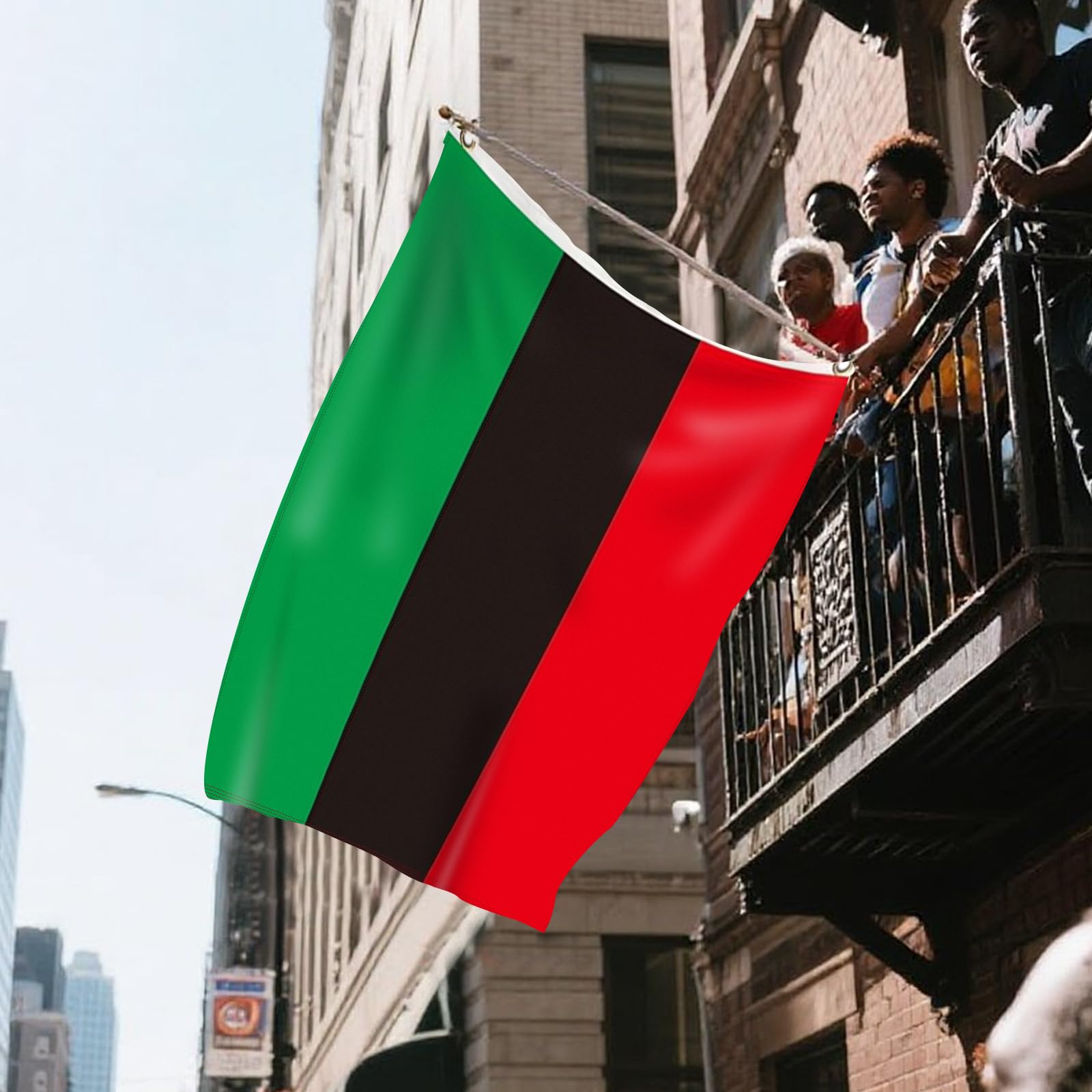 Geodurn flag designed for year-round visibility in varying weather.