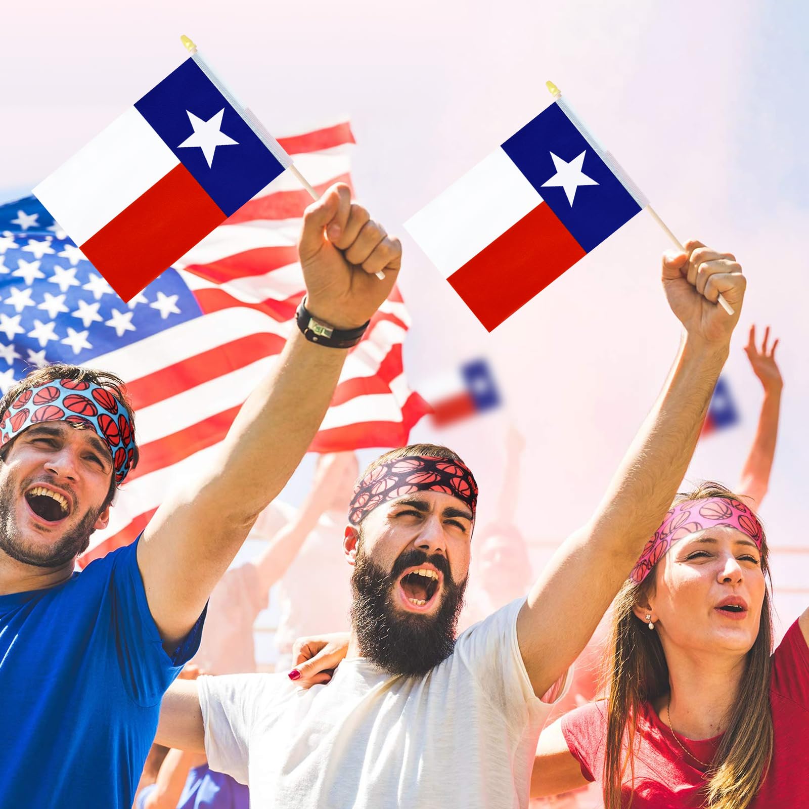 Geodurn spear-top Texas flag design for dignified displays