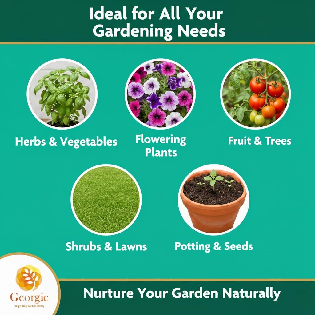 GEORGIC mustard oil cake powder supports blooming in flowering plants
