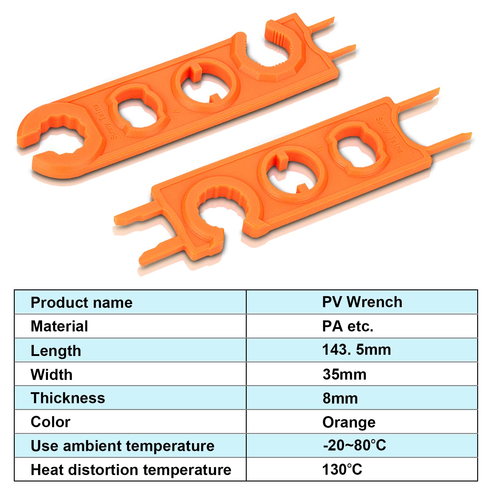 Geosiry compatible with various PV cables and junction boxes.