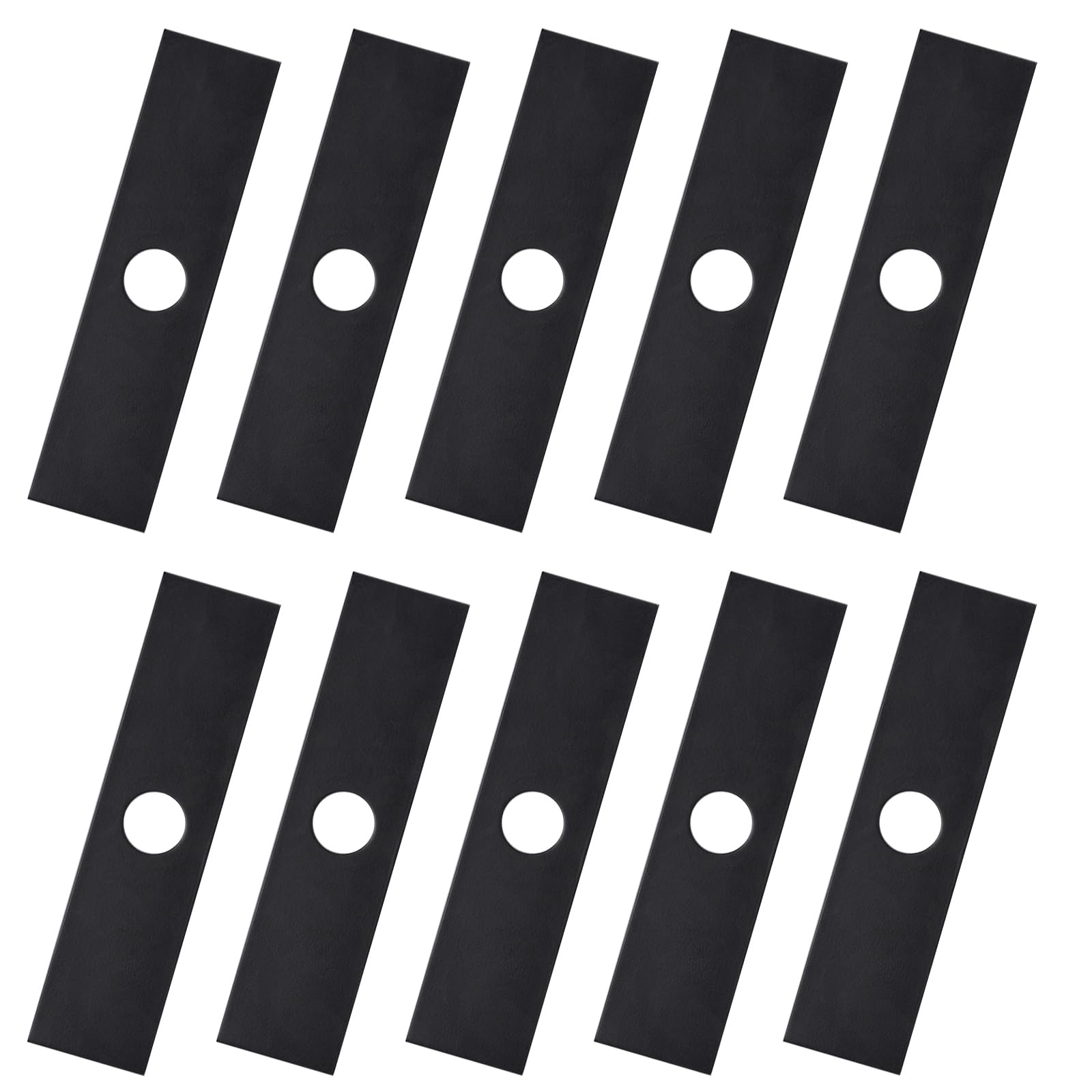 Geosiry edger blades 10-pack front view, durable carbon steel for long-lasting edging.