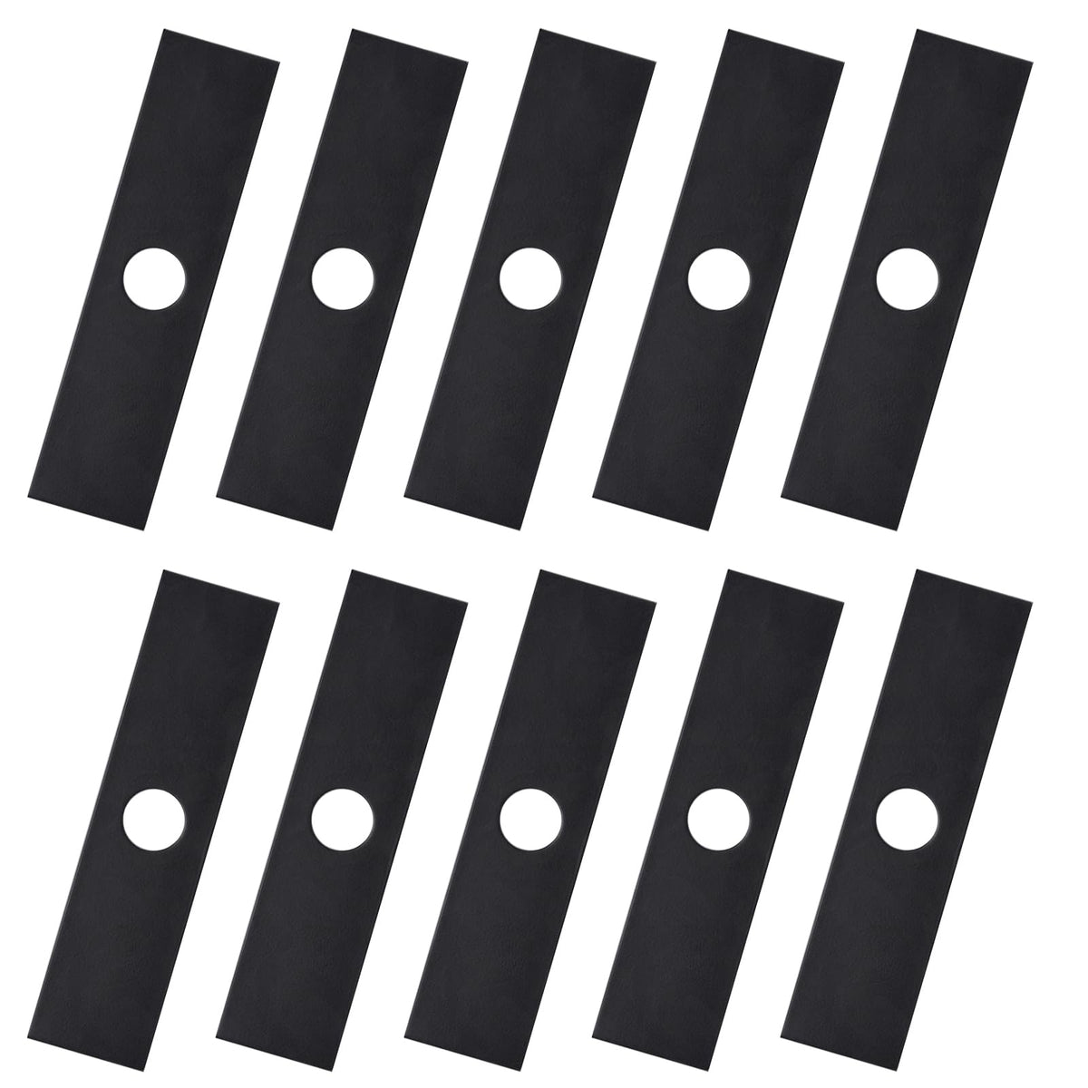 Geosiry edger blades 10-pack front view, durable carbon steel for long-lasting edging.