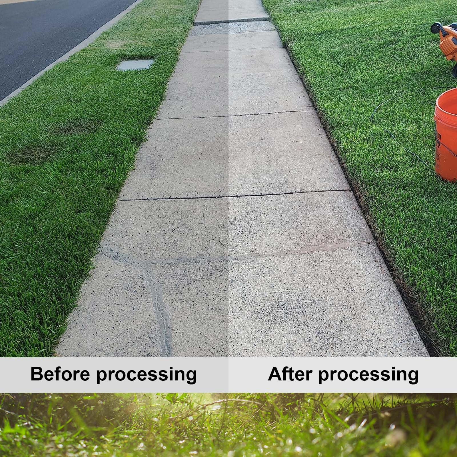 Geosiry edger blades rust-resistant coating protects blades during wet, muddy trimming.