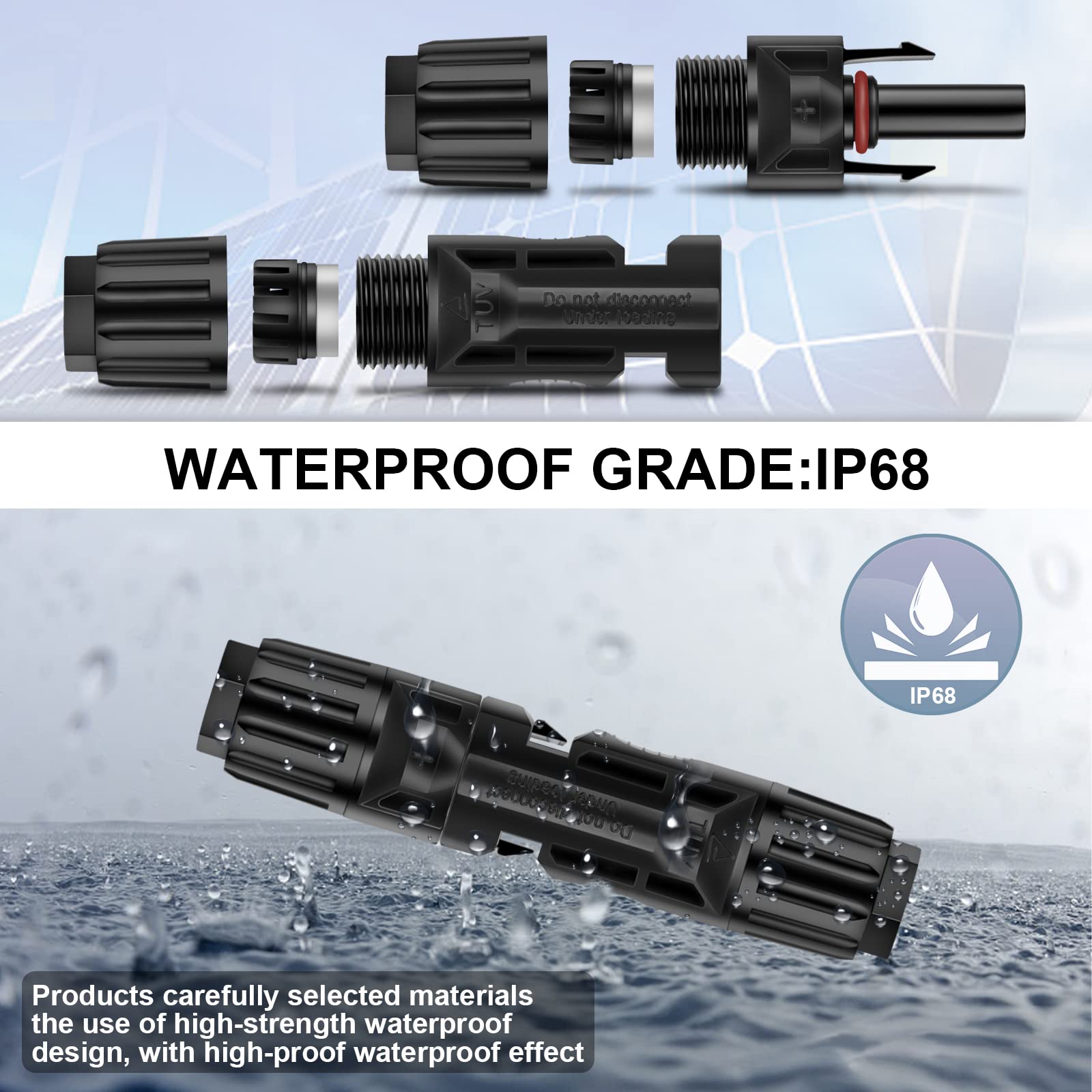 Geosiry tin-plated copper pins ensure solid power transfer.