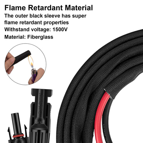 Geosiry TÜV UL certified solar extension cable designed for outdoor performance.