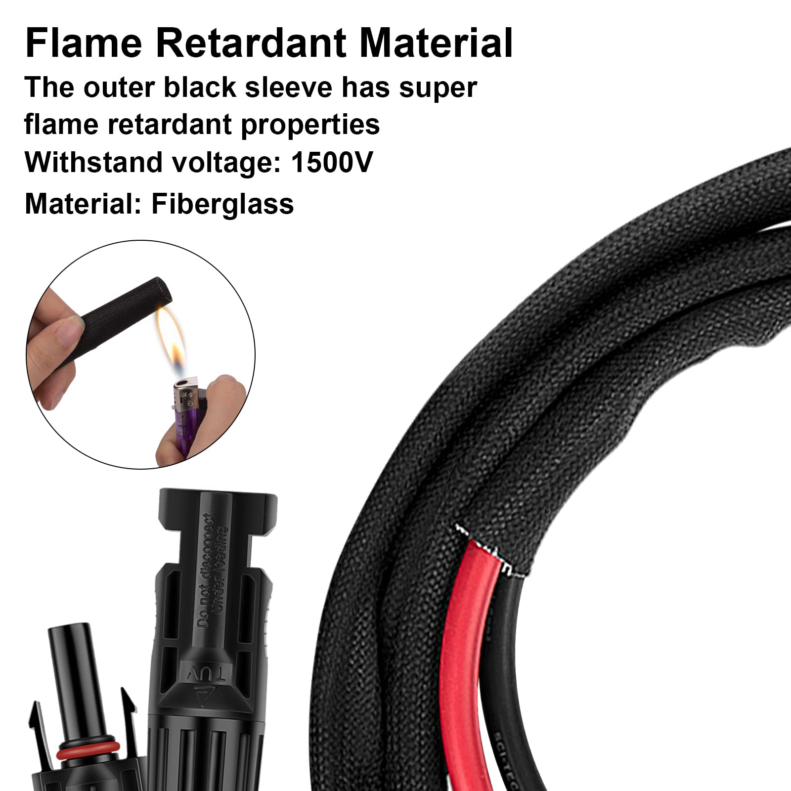 Geosiry weatherproof seal on male plug prevents water ingress.