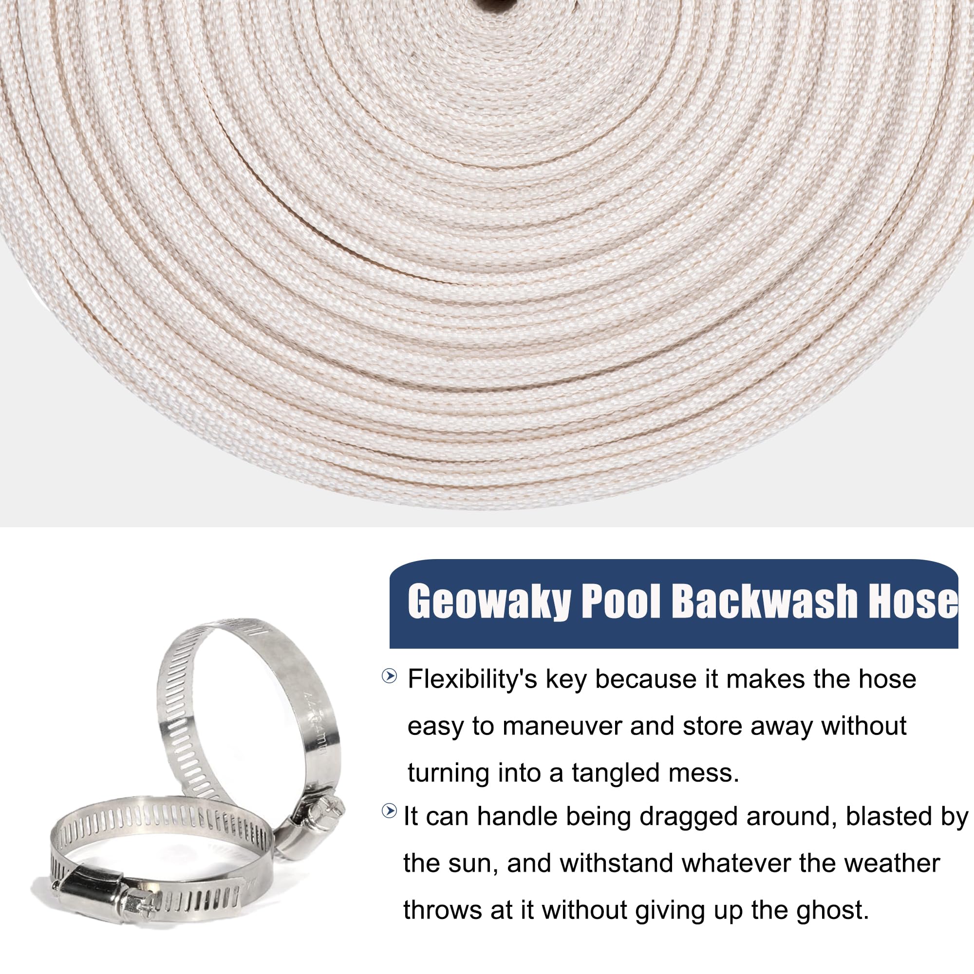 Geowaky smooth inner wall promotes steady water flow.