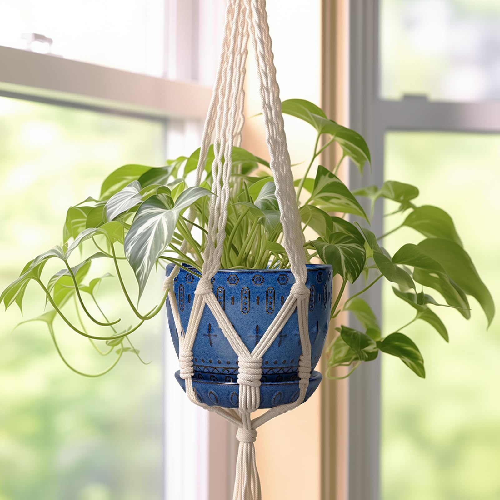 G EPGardening 5inch ceramic pot placed on shelf enhances decor.