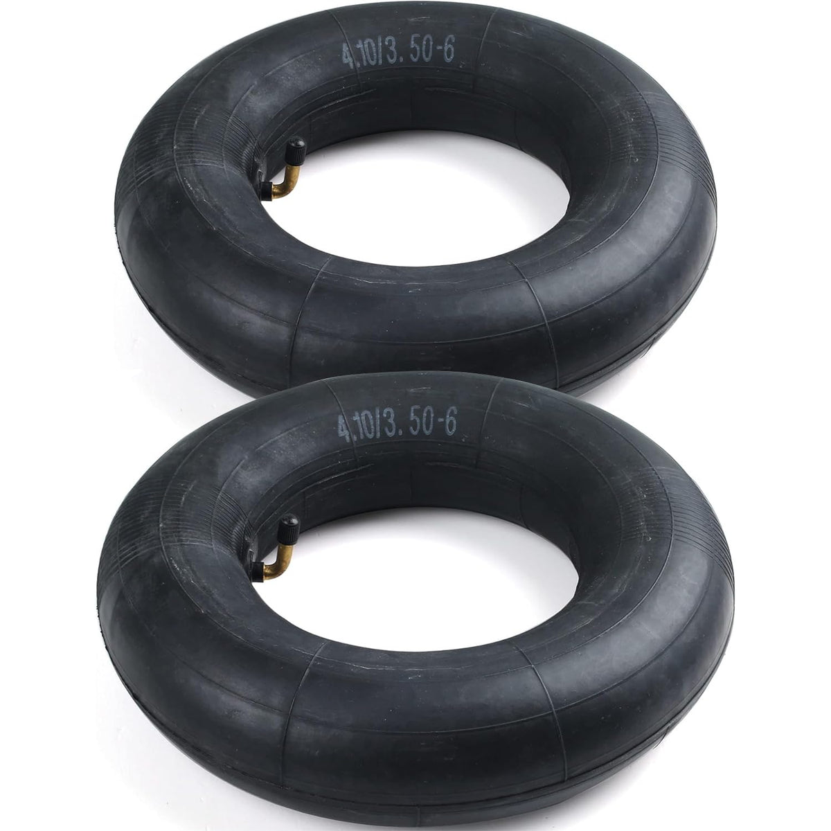 GEPAS inner tube 4.10/3.50-6 two-pack with bent valve for durable use