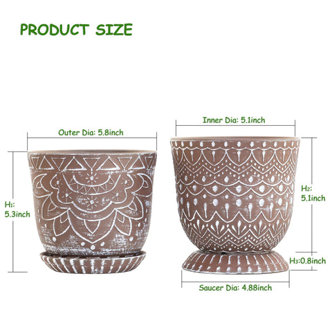 Gepege planter saucer set in white keeps surfaces clean and dry.