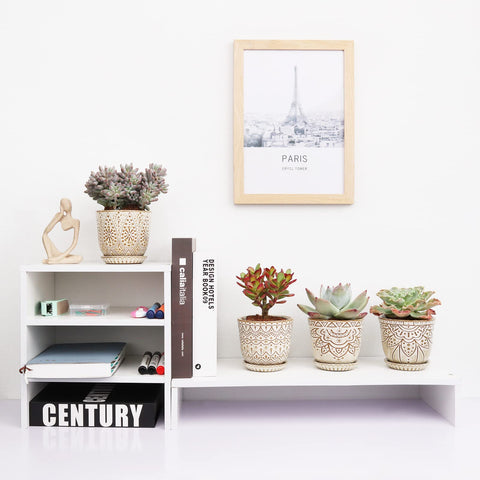 Gepege cream pots stacked to show compact storage.