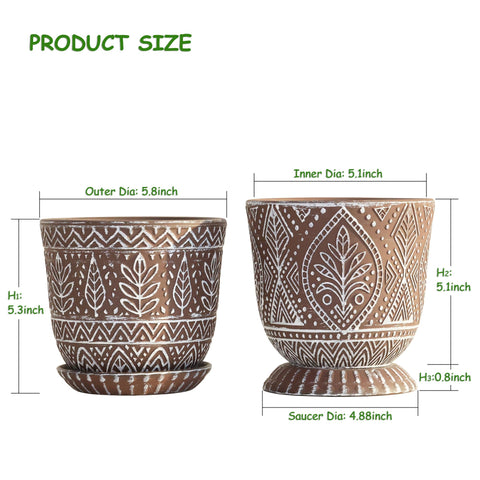 Gepege white ceramic planter with saucer protecting surfaces.