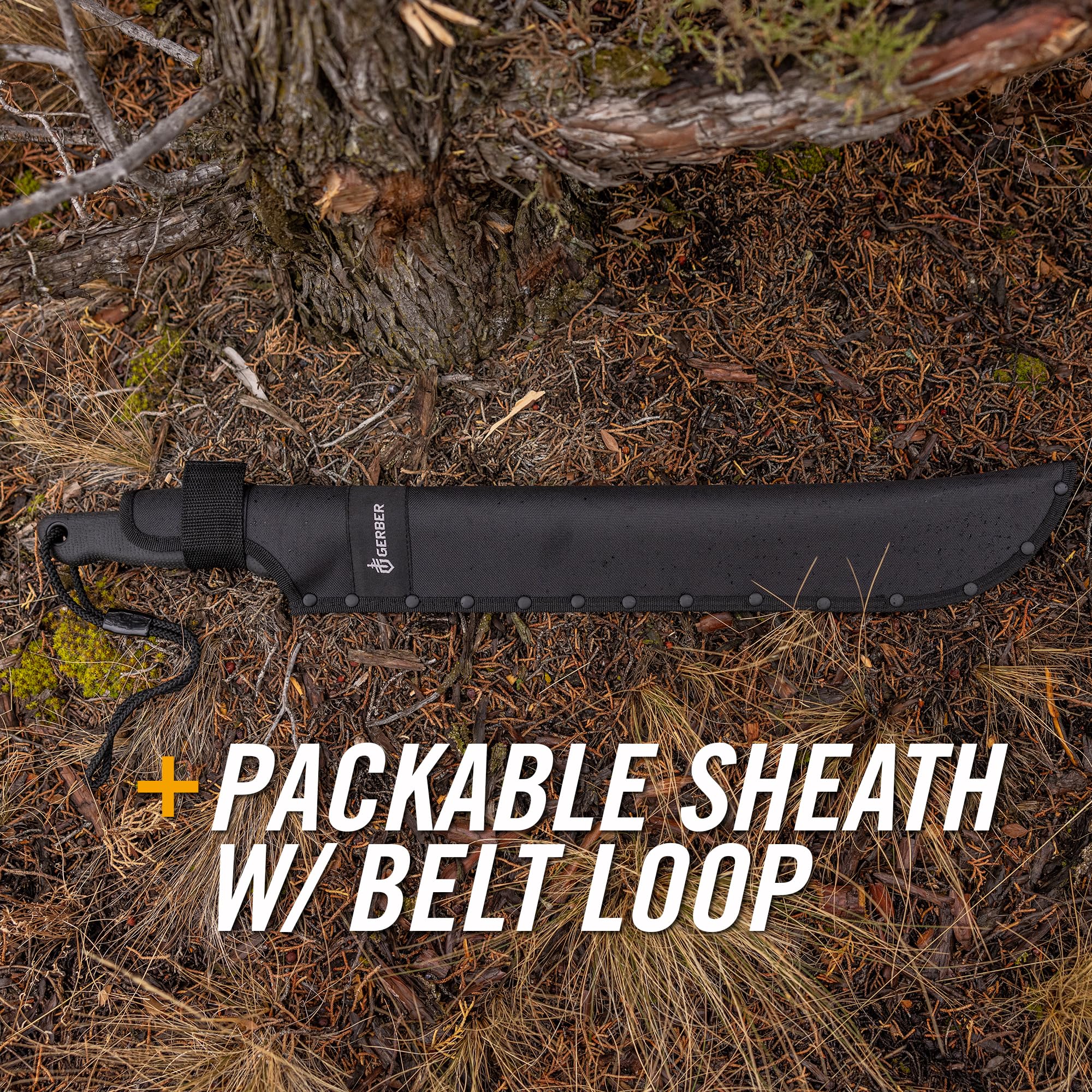 Gerber Gator Machete 25-inch length ideal for trail expeditions.