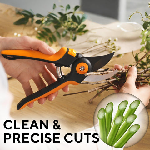 GEROSSI bypass shears bonsai trimming detail showing fine, clean pruning.