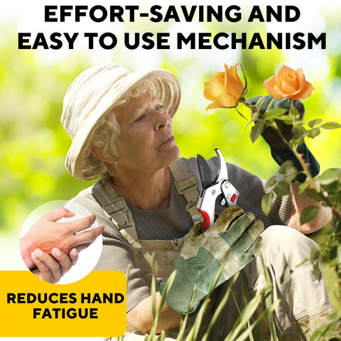 Gerossi ergonomic non-slip handles with secure safety lock.