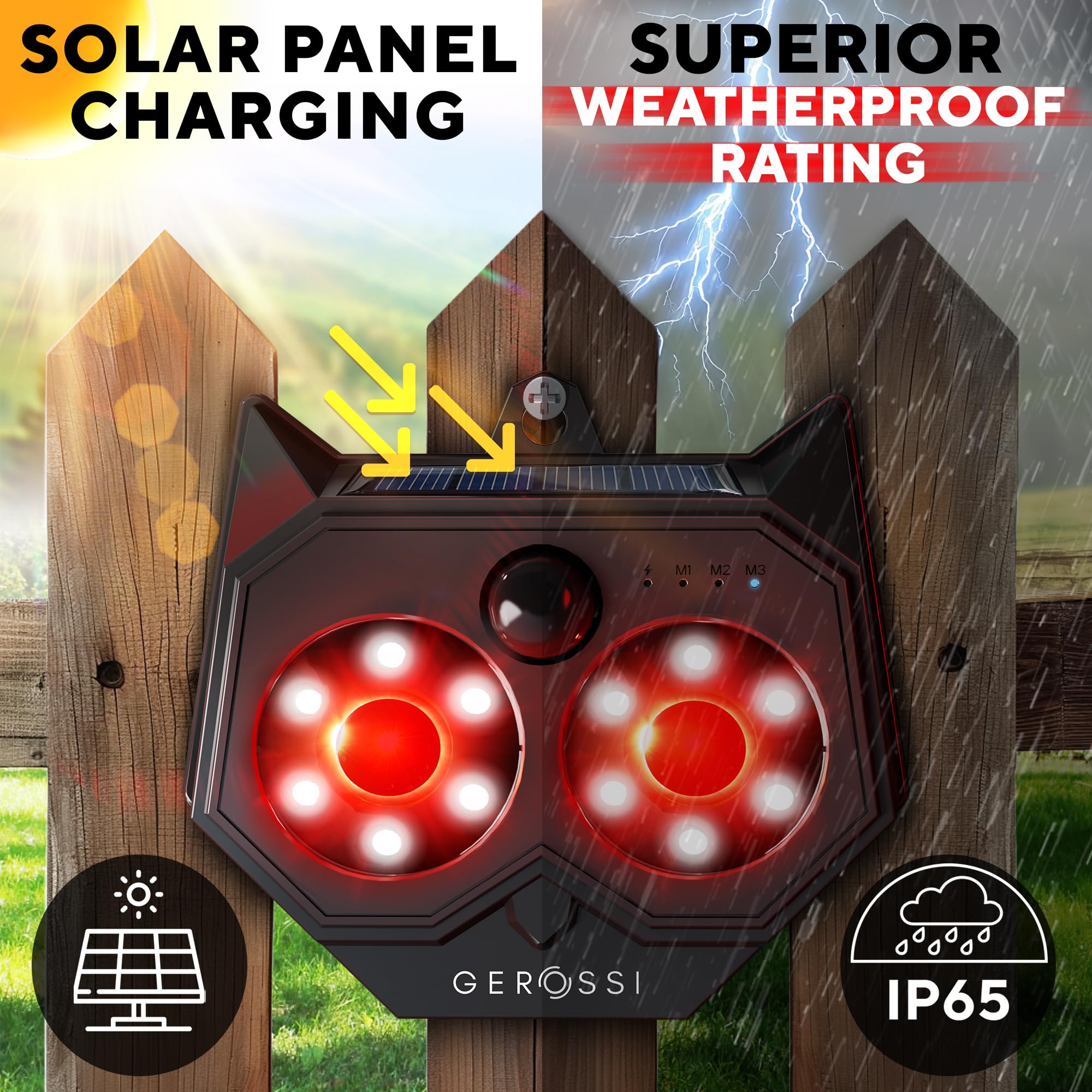 GEROSSI farm and yard deterrent helps keep animals away