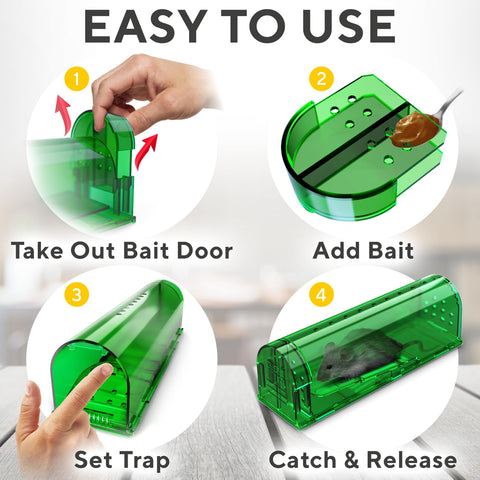 GEROSSI indoor trap with quick setup and simple relocation.