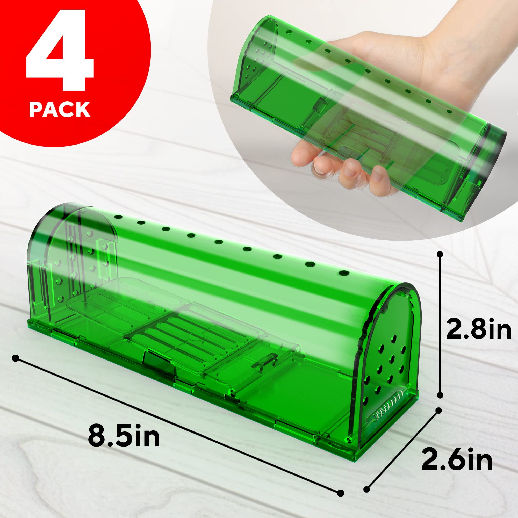 GEROSSI outdoor-ready trap, durable and reusable for repeated use.