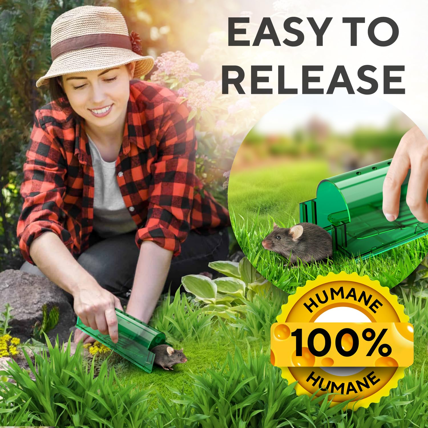 GEROSSI safe for children and pets design for humane pest handling.