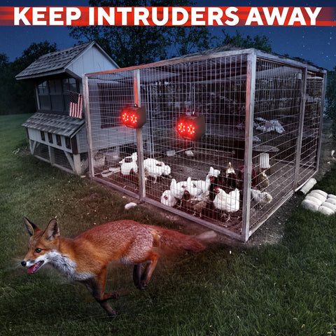 GEROSSI predator eyes in constant red mode deter nocturnal intruders