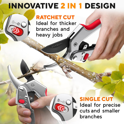 Gerossi high-carbon SK-5 steel blade with corrosion-resistant coating.