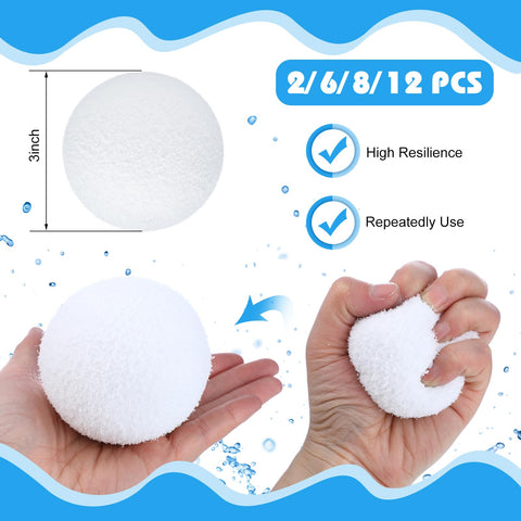 Gerrii 12-pack spa sponge absorbs dirt for cleaner pools and baths.