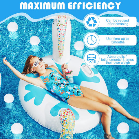 Gerrii oil absorption ball cleans surface oil in pools and hot tubs.