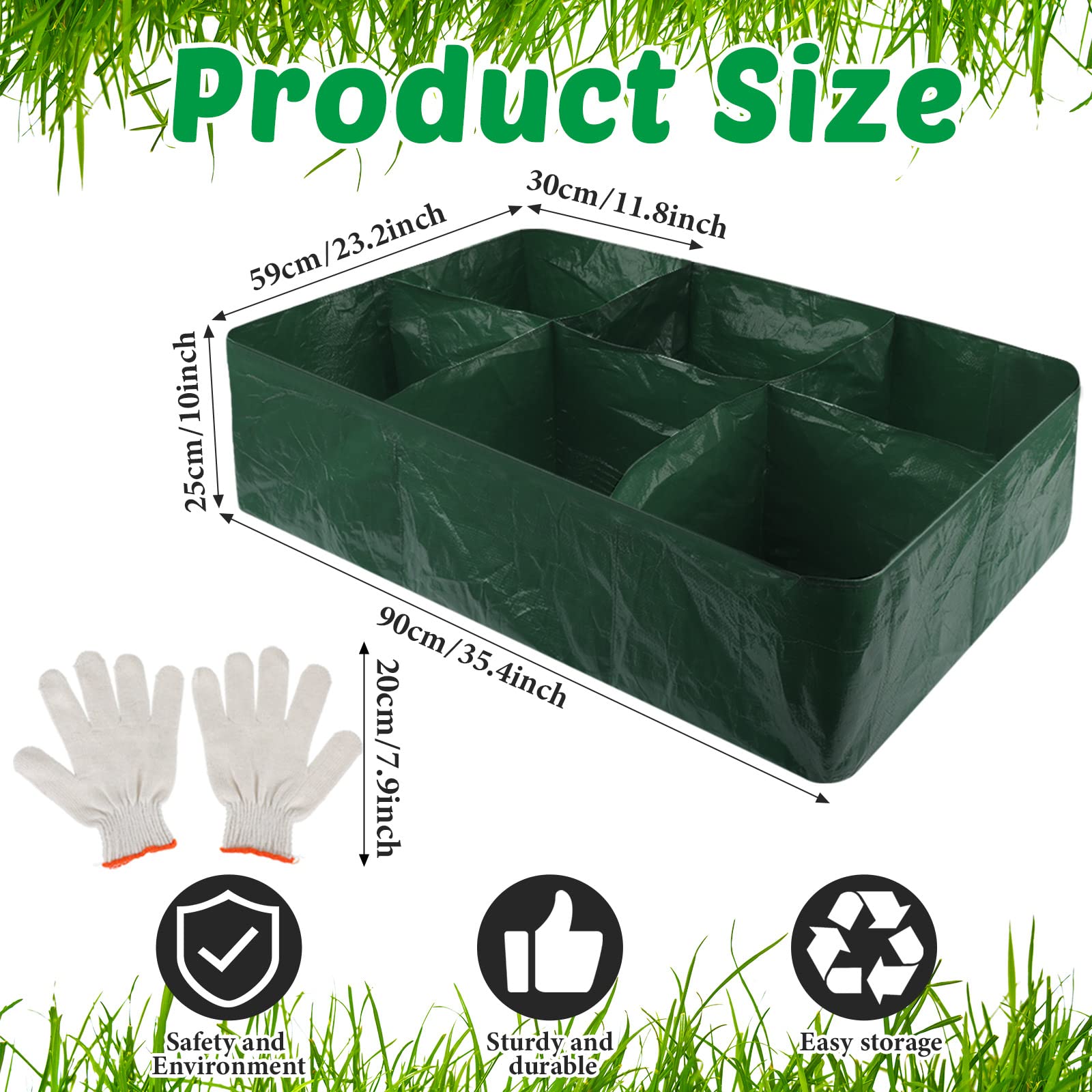 Gerrii rectangle planter features bottom drainage holes for healthy root aeration.